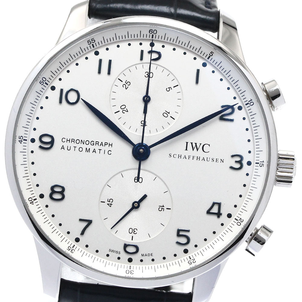 IWC SCHAFFHAUSEN Portugese IW371446 Chronograph Silver Dial Automatic Men's Watch_880063