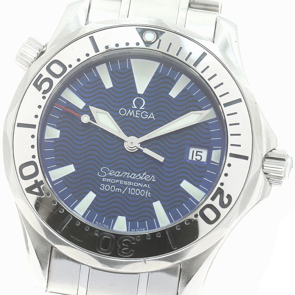 OMEGA Seamaster300 2263.80 Date Blue Dial Quartz Boy's Watch_880065