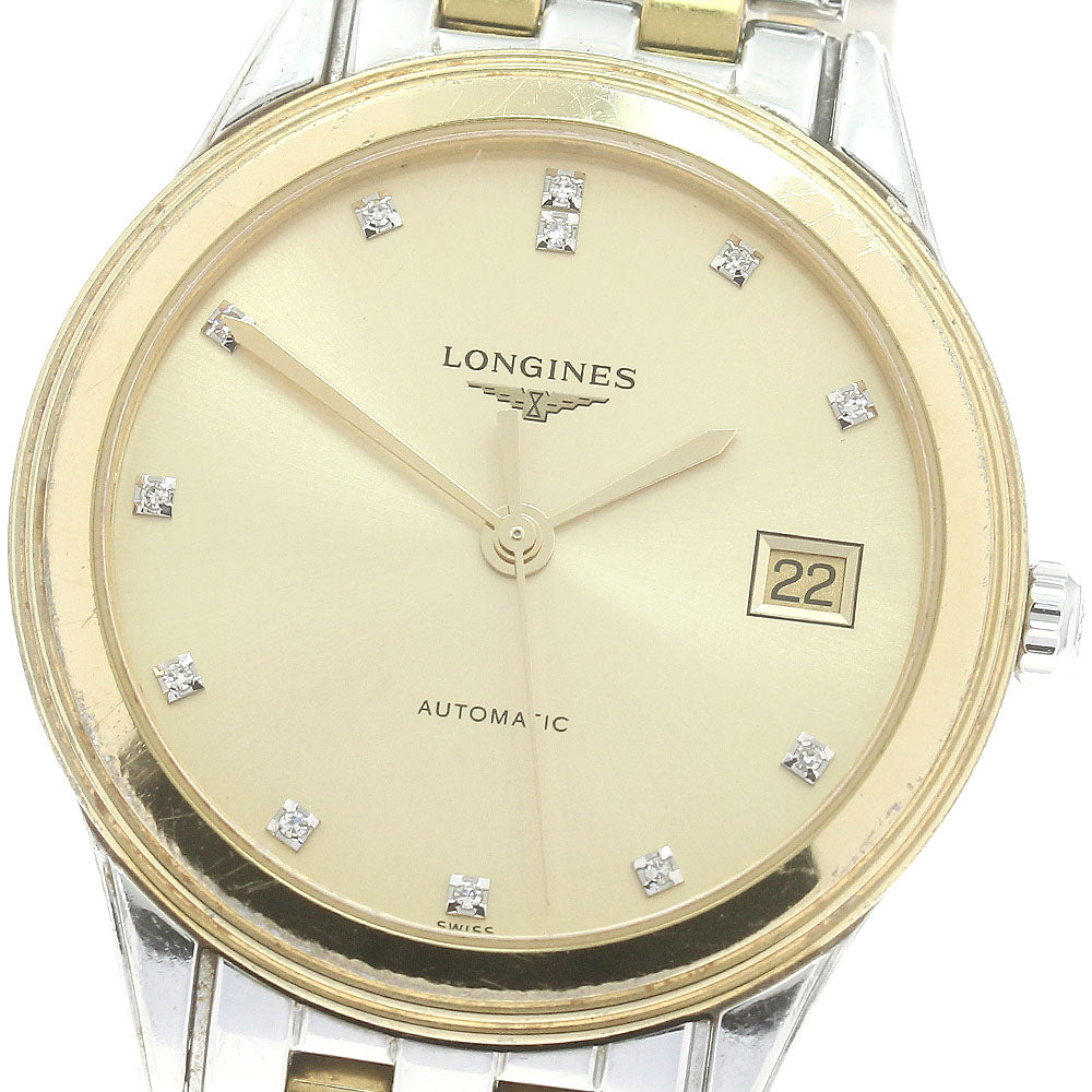 LONGINES Flagship L4.774.3 Date 12P diamond Automatic Men's Watch_880068