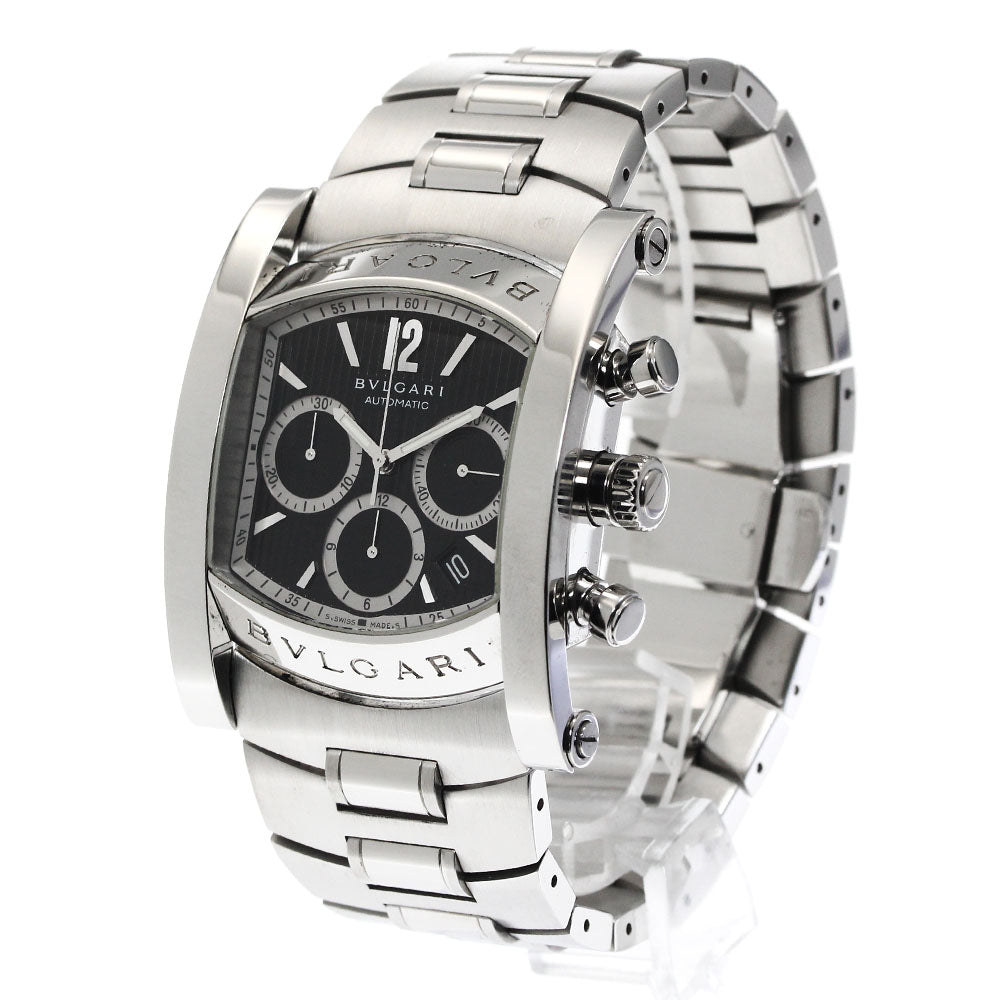 BVLGARI Assioma AA48SCH Chronograph Black Dial Automatic Men's Watch_880074