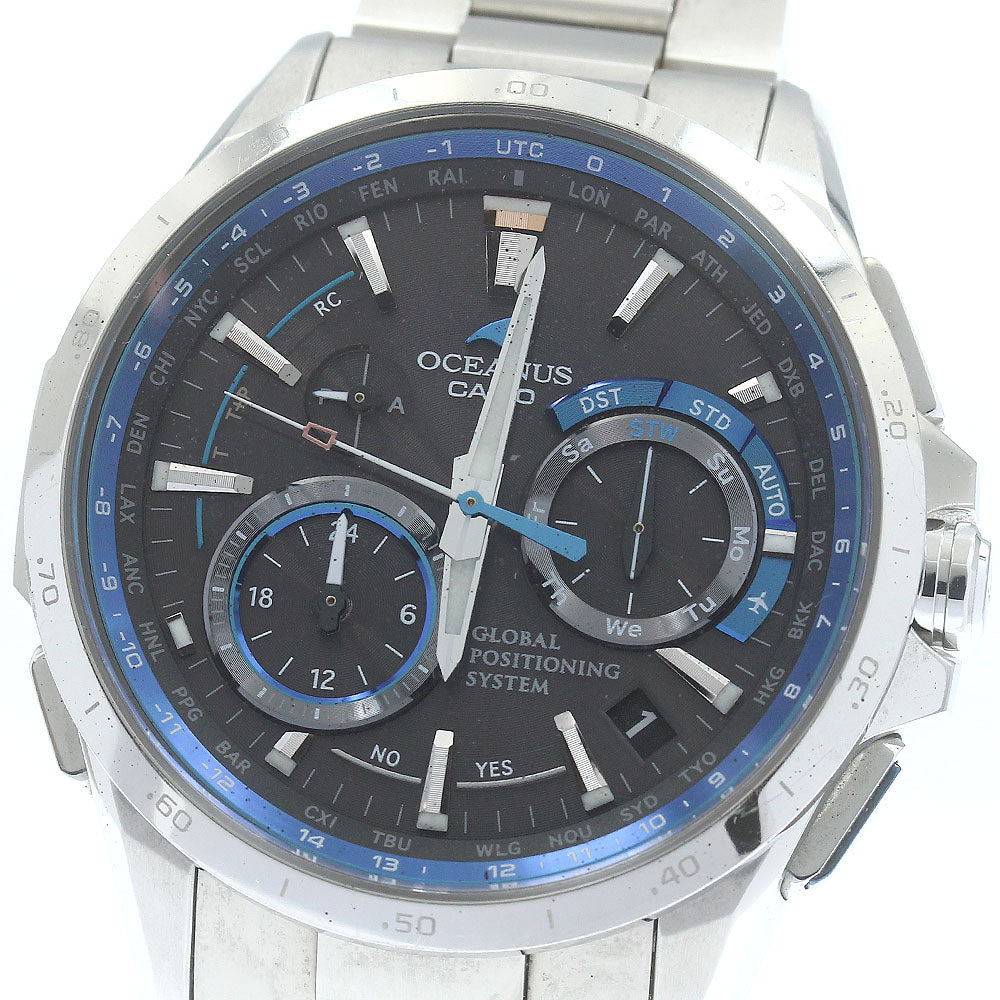 CASIO Oceanus OCW-G1000-1AJF Date Solar Powered Radio Men's Watch_880084