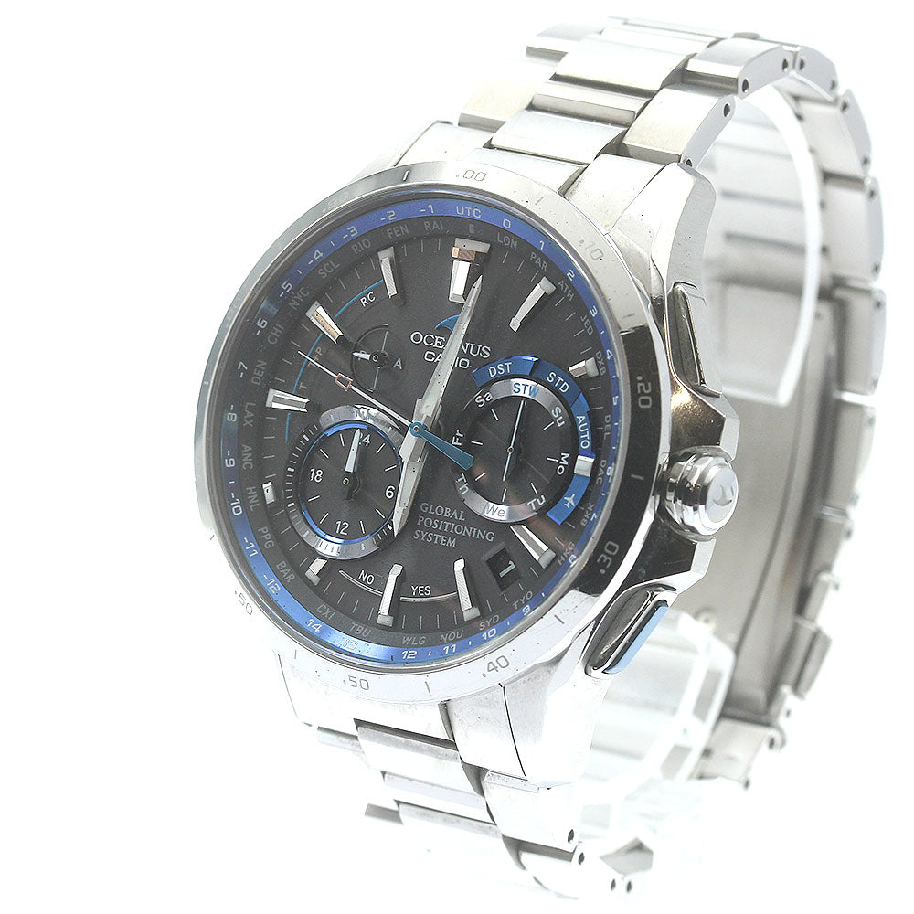 CASIO Oceanus OCW-G1000-1AJF Date Solar Powered Radio Men's Watch_880084