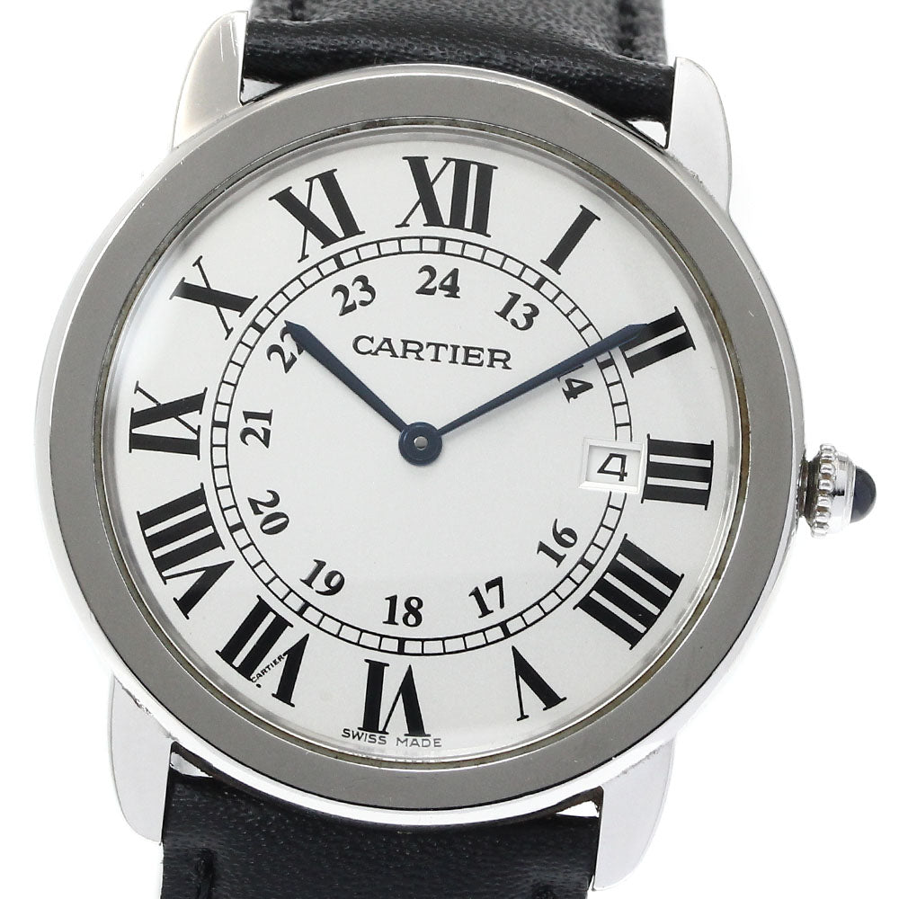 CARTIER Ronde Solo de Cartier Date Silver Dial Quartz Men's Watch_880093