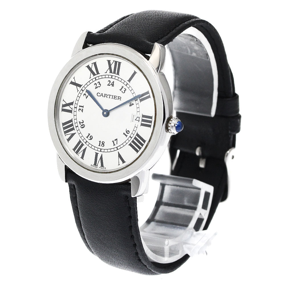 CARTIER Ronde Solo de Cartier Date Silver Dial Quartz Men's Watch_880093