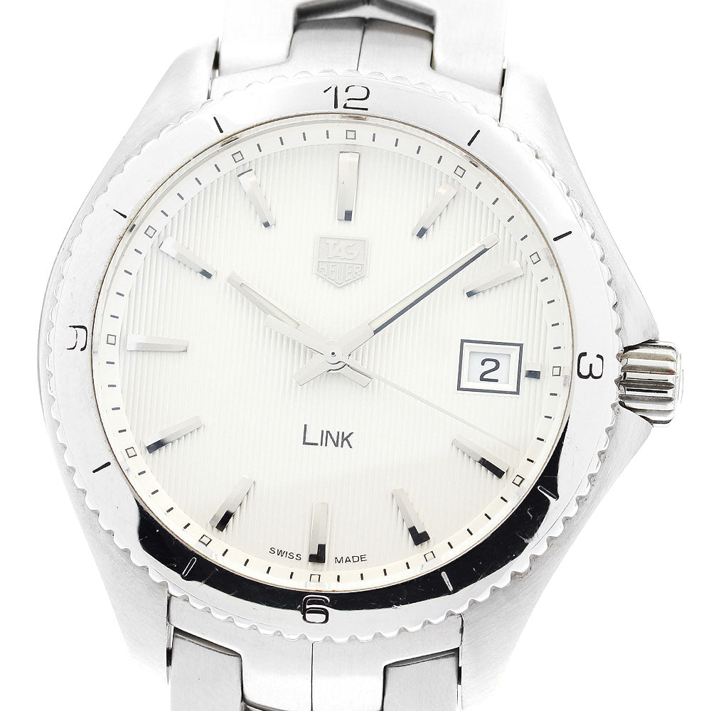 TAG HEUER Link WAT1111 Date Silver Dial Quartz Men's Watch_880101
