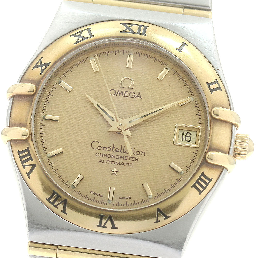 OMEGA Constellation 1202.10 YG2 tone Full bar Gold Dial Automatic Men's_880119