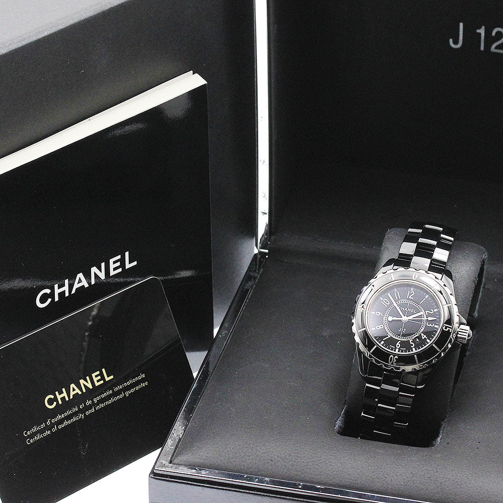 CHANEL J12 H0682 Date black ceramic black Dial Quartz Ladies Watch_880131