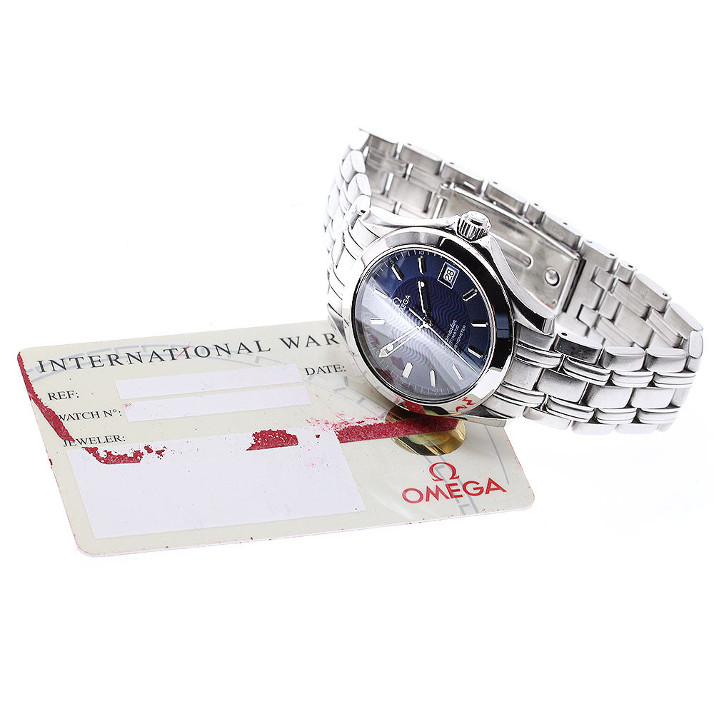 OMEGA Seamaster120 2501.81 Date Navy Dial Automatic Men's Watch_880134