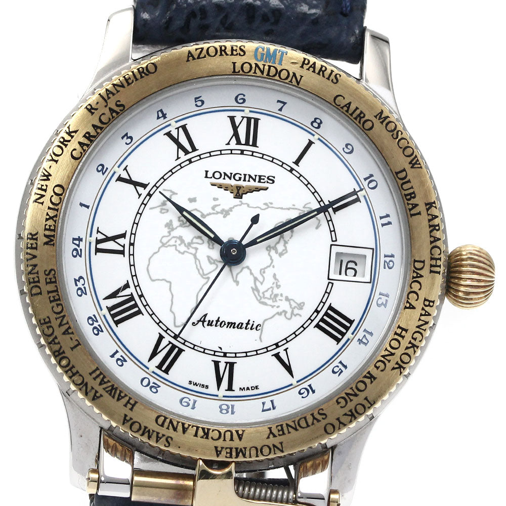 LONGINES Pioneers GMT L2.610.5 Limited to 1500 bottles white Dial Automatic Men's Watch_880162