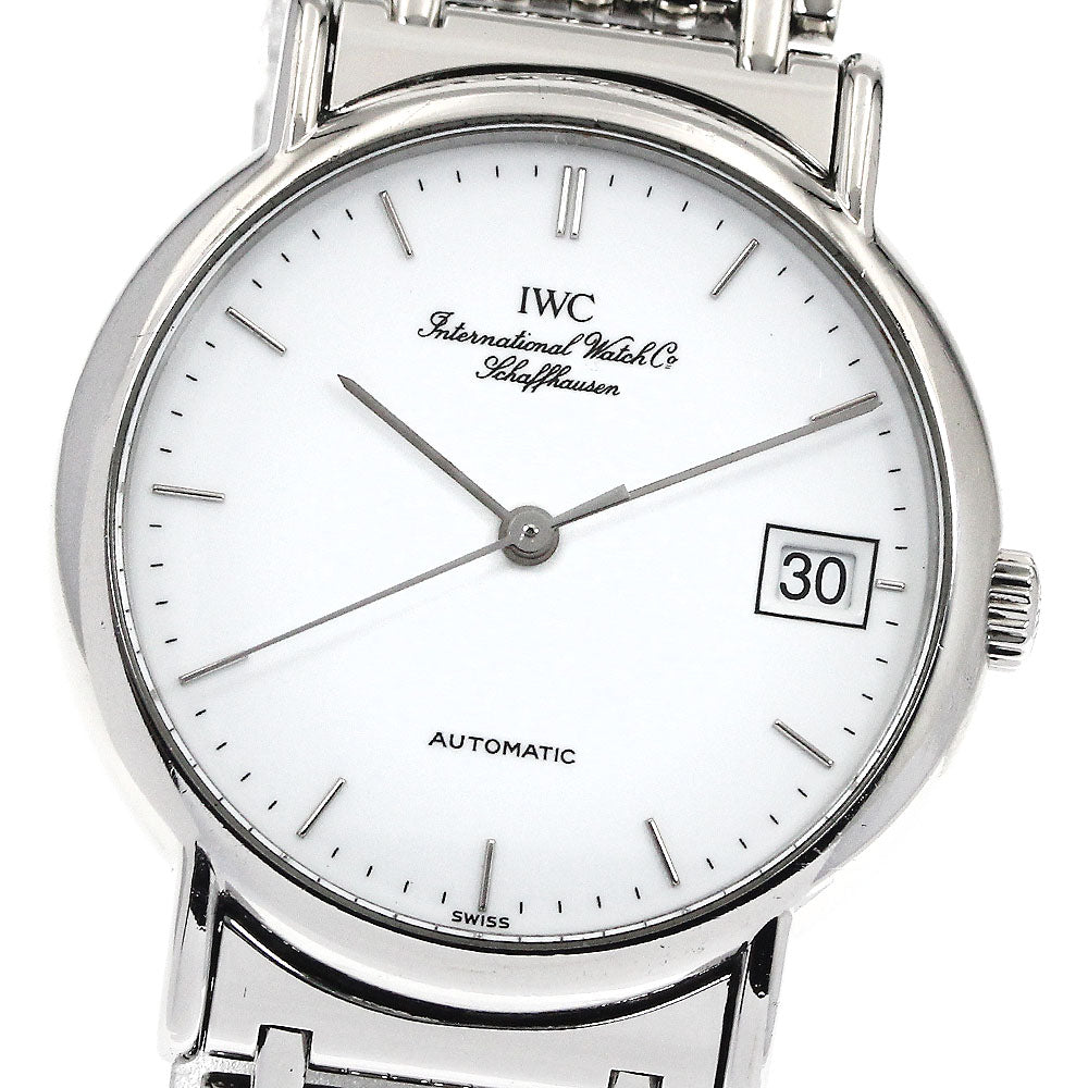 IWC SCHAFFHAUSEN Portofino IW351318 Date white Dial Automatic Men's Watch_880163