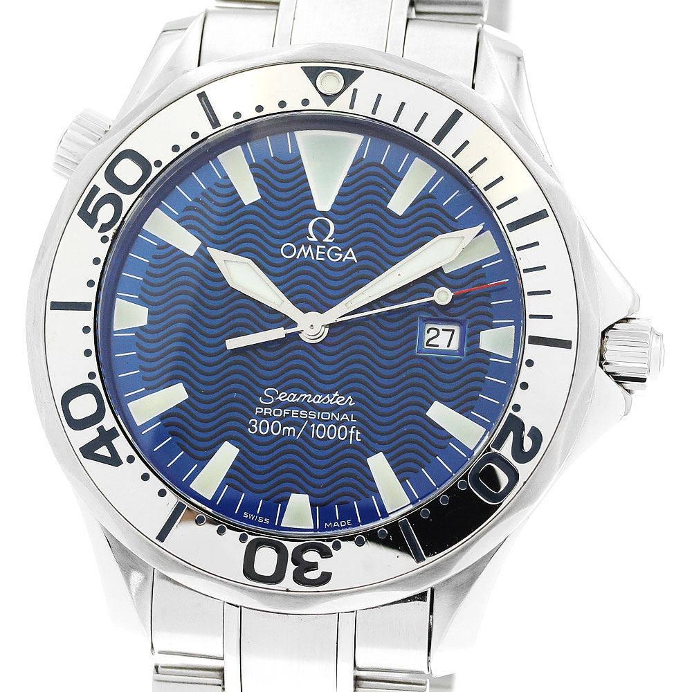 OMEGA Seamaster300 2265.80 Date blue Dial Quartz Men's Watch_880204