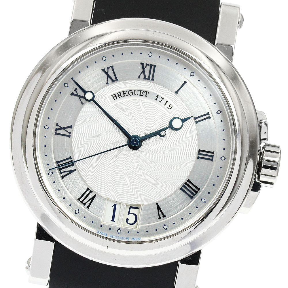 Breguet Marine II 5817ST/12/5V8 Large date Silver Dial Automatic Men's_880213