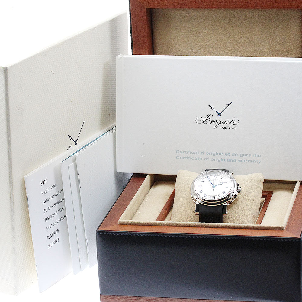 Breguet Marine II 5817ST/12/5V8 Large date Silver Dial Automatic Men's_880213