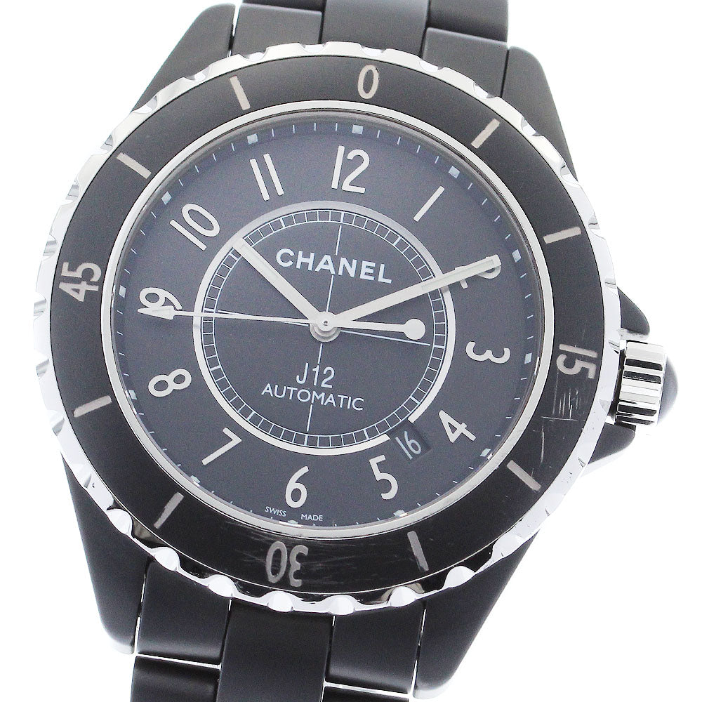 CHANEL J12 H3131 Matte Black Ceramic 42MM Automatic Men's Watch_880232