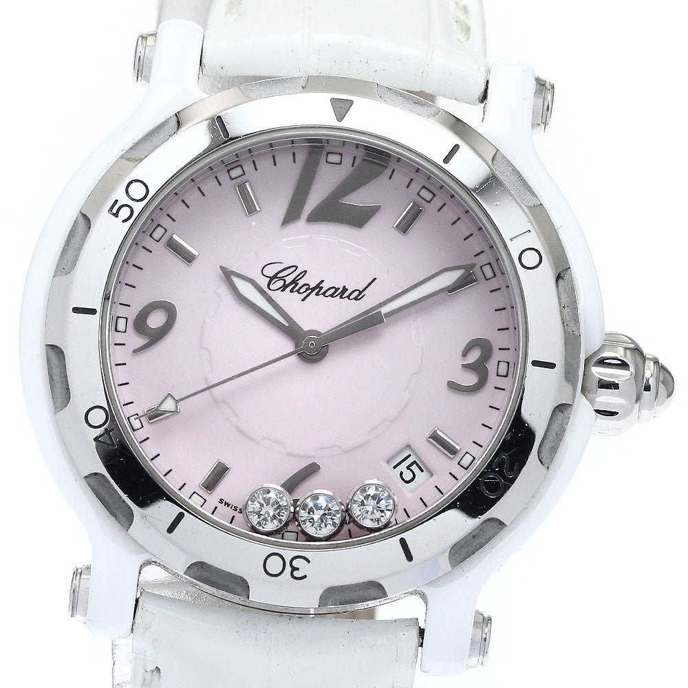 Chopard Happy sports 8507 3P Diamond pink Dial Quartz Men's Watch_880237