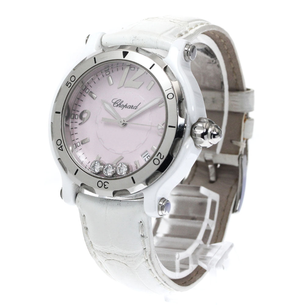 Chopard Happy sports 8507 3P Diamond pink Dial Quartz Men's Watch_880237