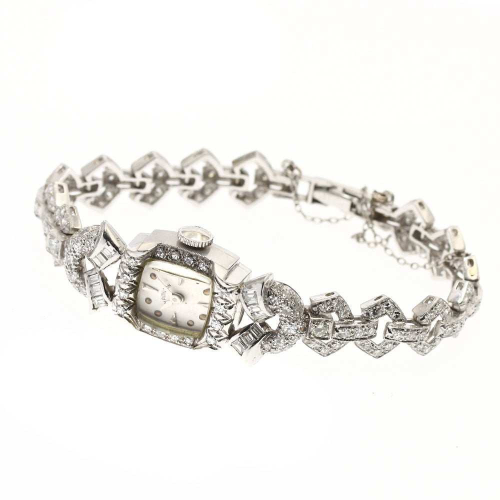 HAMILTON PT800 Diamond Cal.750 Silver Dial Hand Winding Ladies Watch_880238