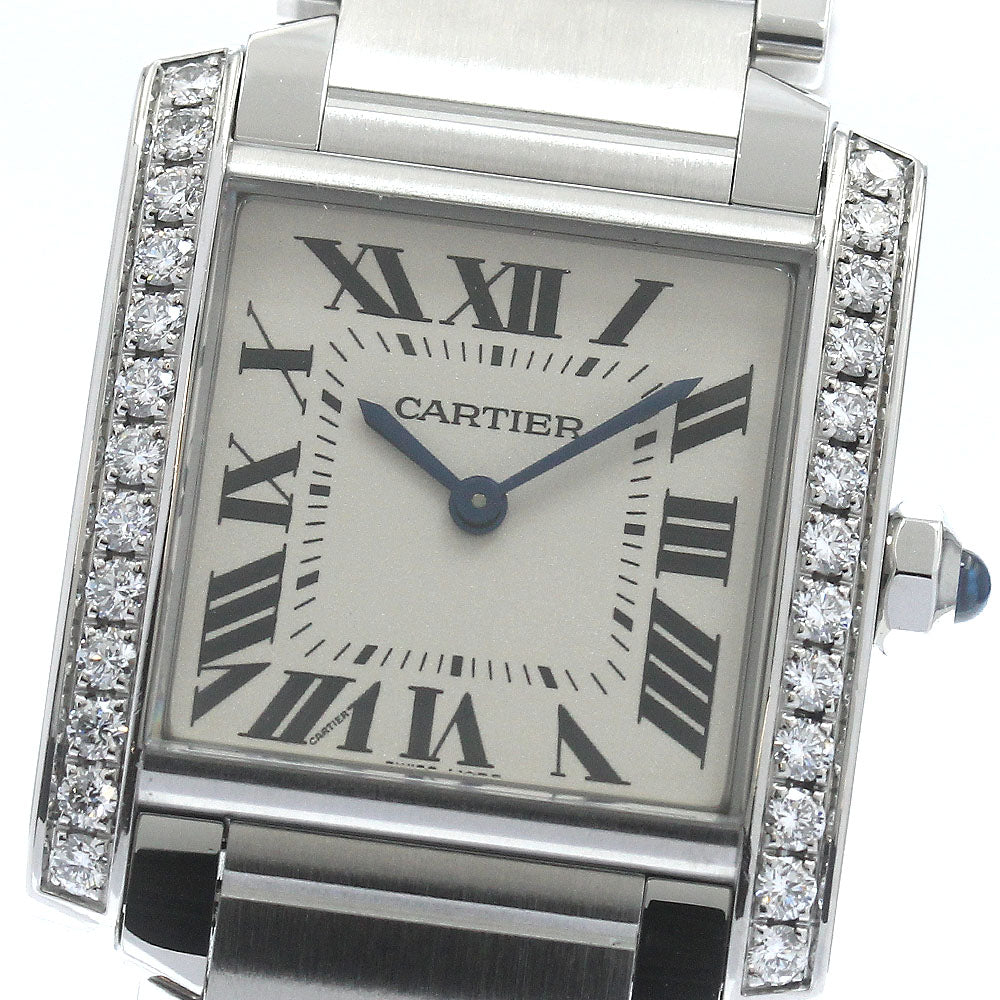 CARTIER Tank francaise MM W4TA0009 Side diamond Quartz Boy's Watch_880245