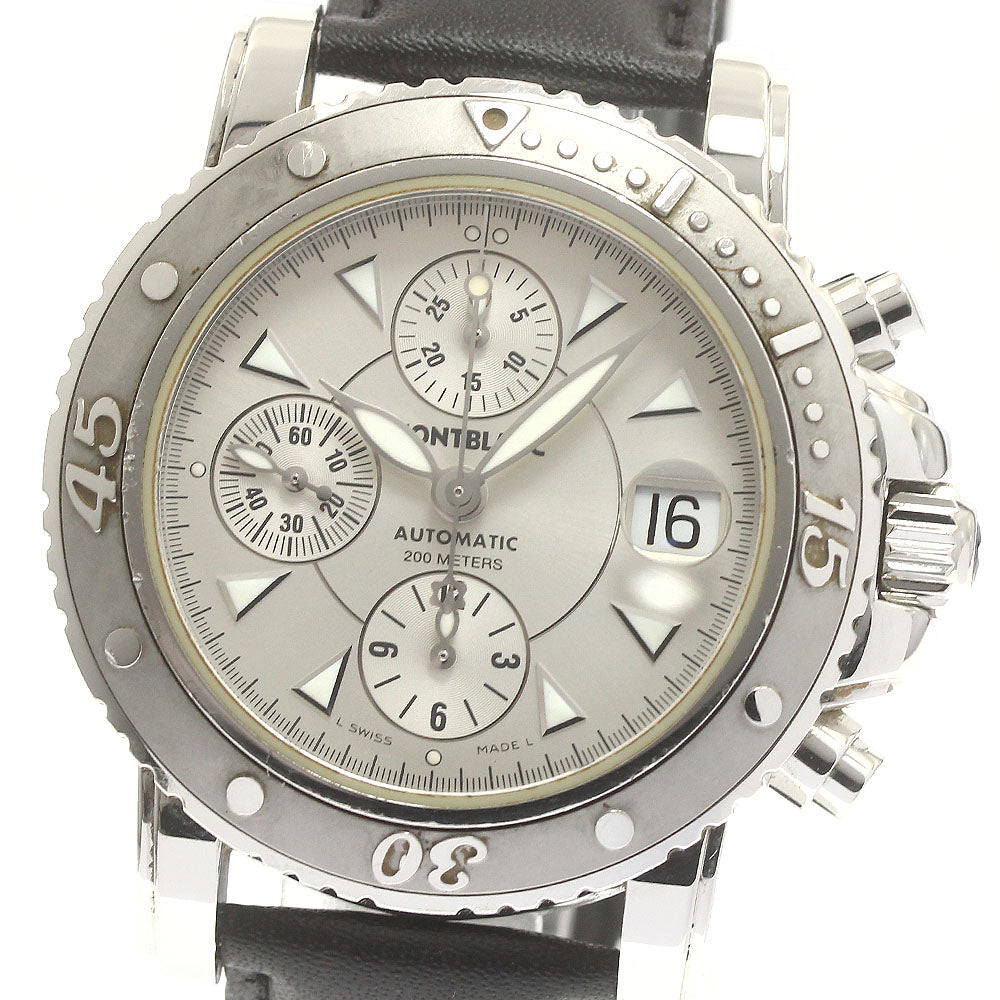 MONTBLANC Meisterstic 7034 Chronograph Silver Dial Automatic Men's Watch_880252