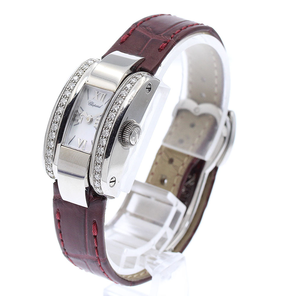 Chopard Rast Lada 41/8445-20 Diamond bezel, shell dial White shell Dial Quartz Ladies Watch_880268