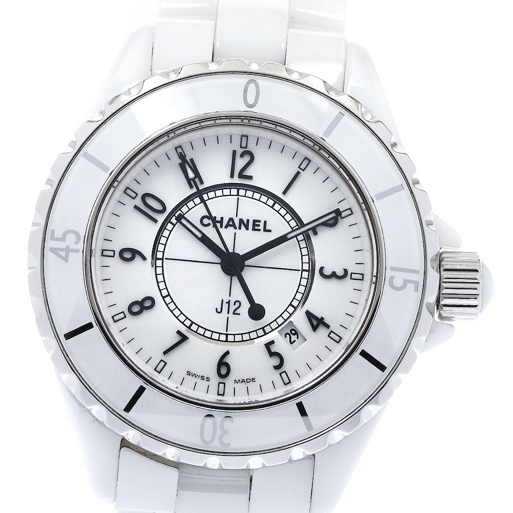 CHANEL J12 33mm H0968 White Ceramic white Dial Quartz Ladies Watch_880282