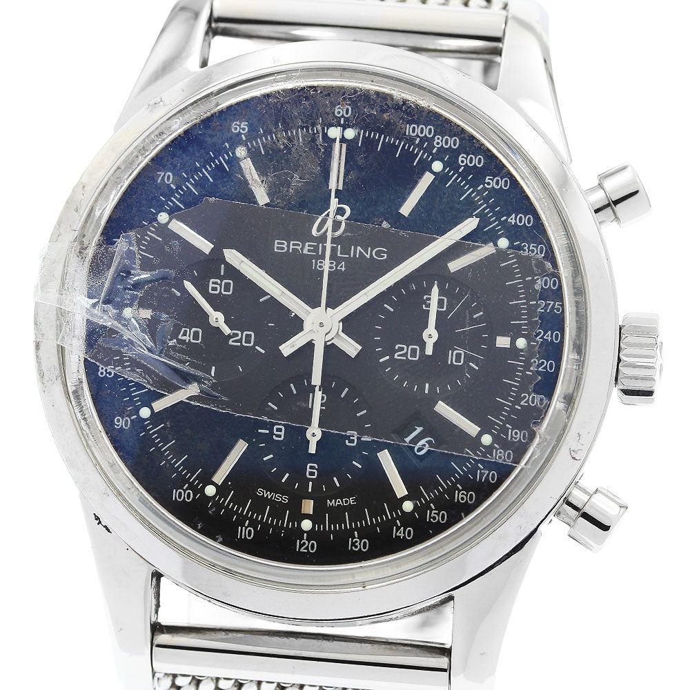 BREITLING Transocean AB0152 Chronograph Date black Dial Automatic Men's Watch_880295