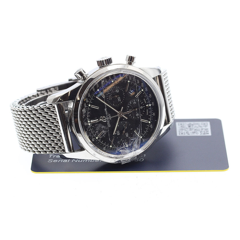 BREITLING Transocean AB0152 Chronograph Date black Dial Automatic Men's Watch_880295