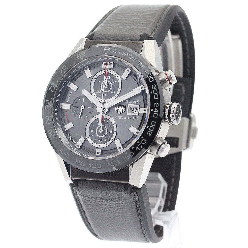 TAG HEUER Carrera Caliber Heuer 01 CAR201W Chronograph gray Dial Automatic Men's Watch_880301