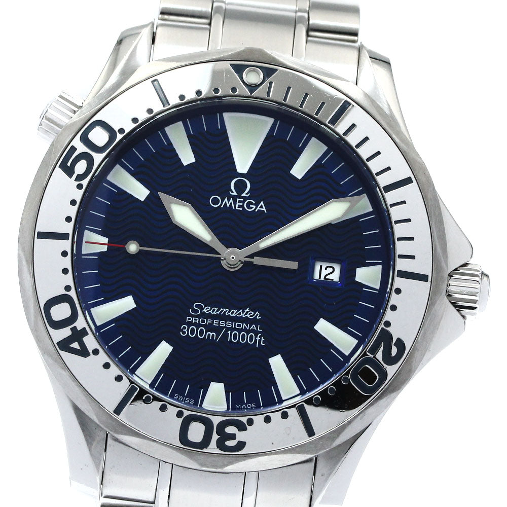 OMEGA Seamaster300 2265.80 Date blue Dial Quartz Men's Watch_880317