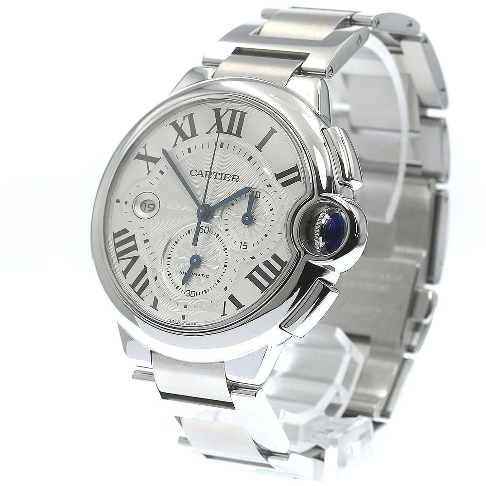 CARTIER Baron Blue XL W6920002 Date Chronograph Automatic Men's Watch_880350