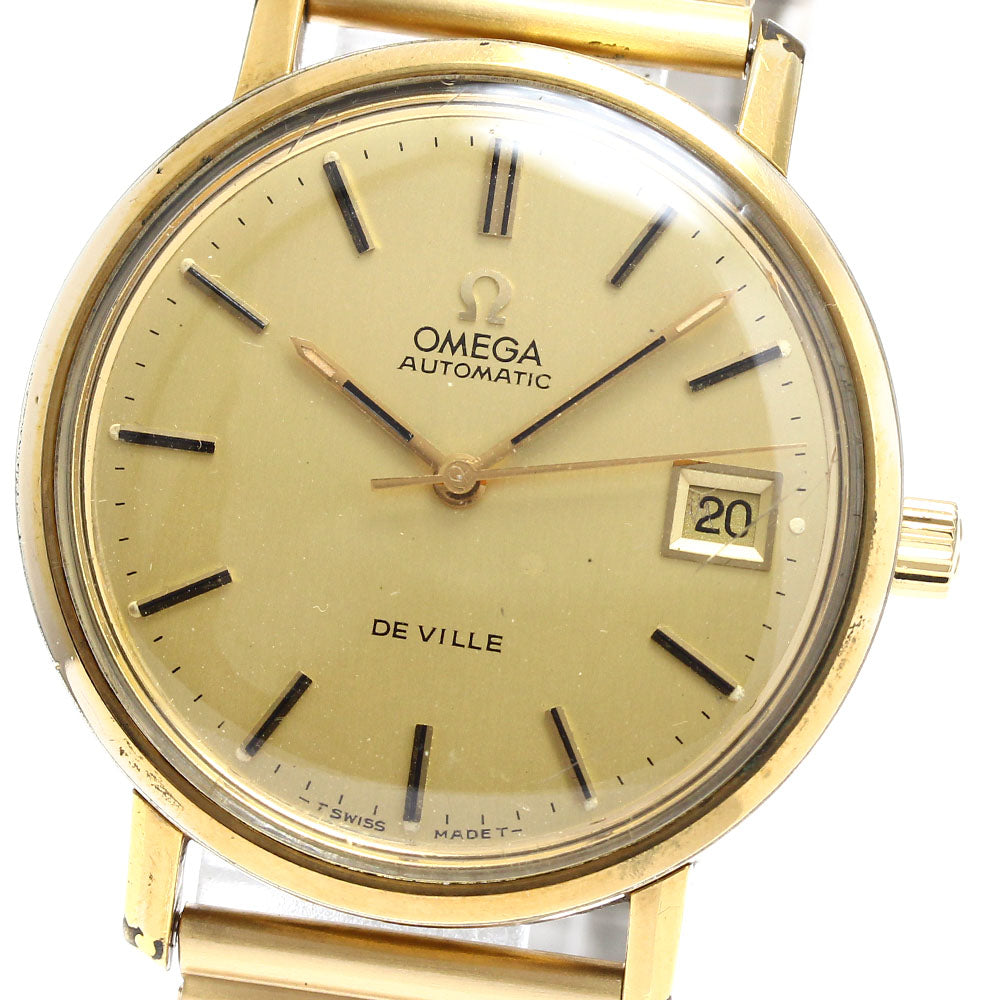 OMEGA De Ville 166.0161 Cal.1012 Date gold Dial Automatic Men's Watch_880365