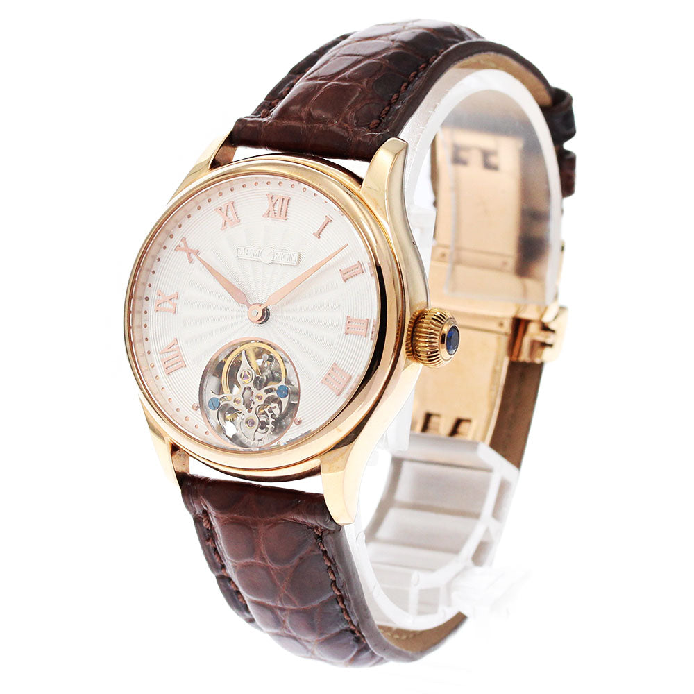 MEMORIGIN ready 4894379121017 Tourbillon Silver Dial Hand Winding Ladies Watch_880381