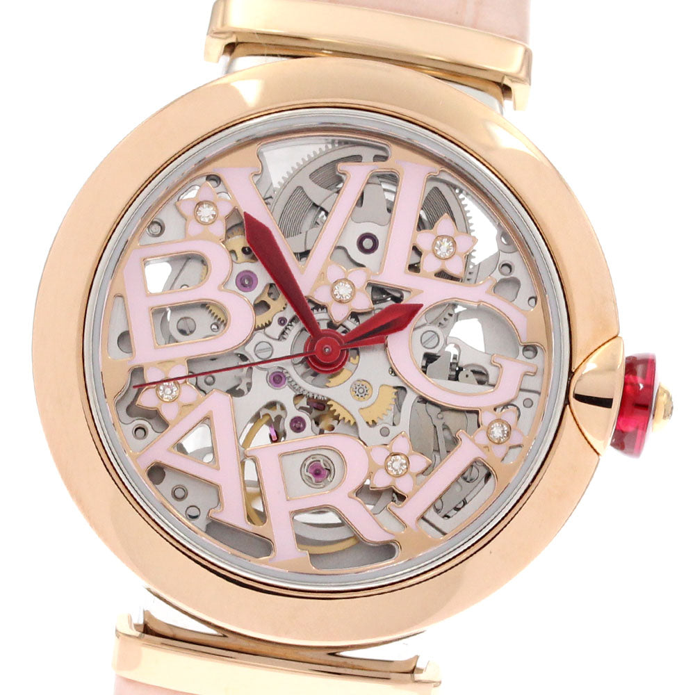 BVLGARI Le chair LUP33SG Skeleton K18PGBezel skeleton Dial Automatic Ladies Watch_880400