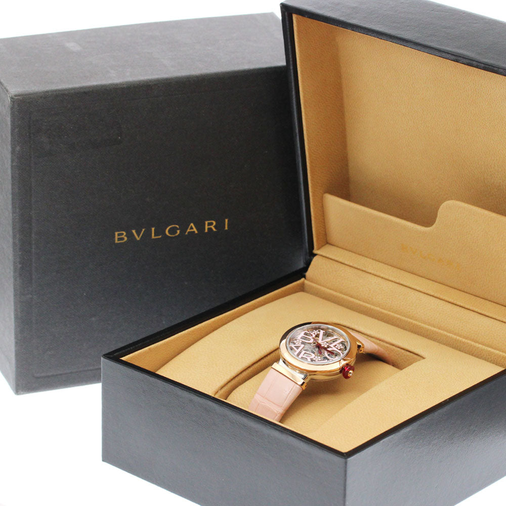 BVLGARI Le chair LUP33SG Skeleton K18PGBezel skeleton Dial Automatic Ladies Watch_880400