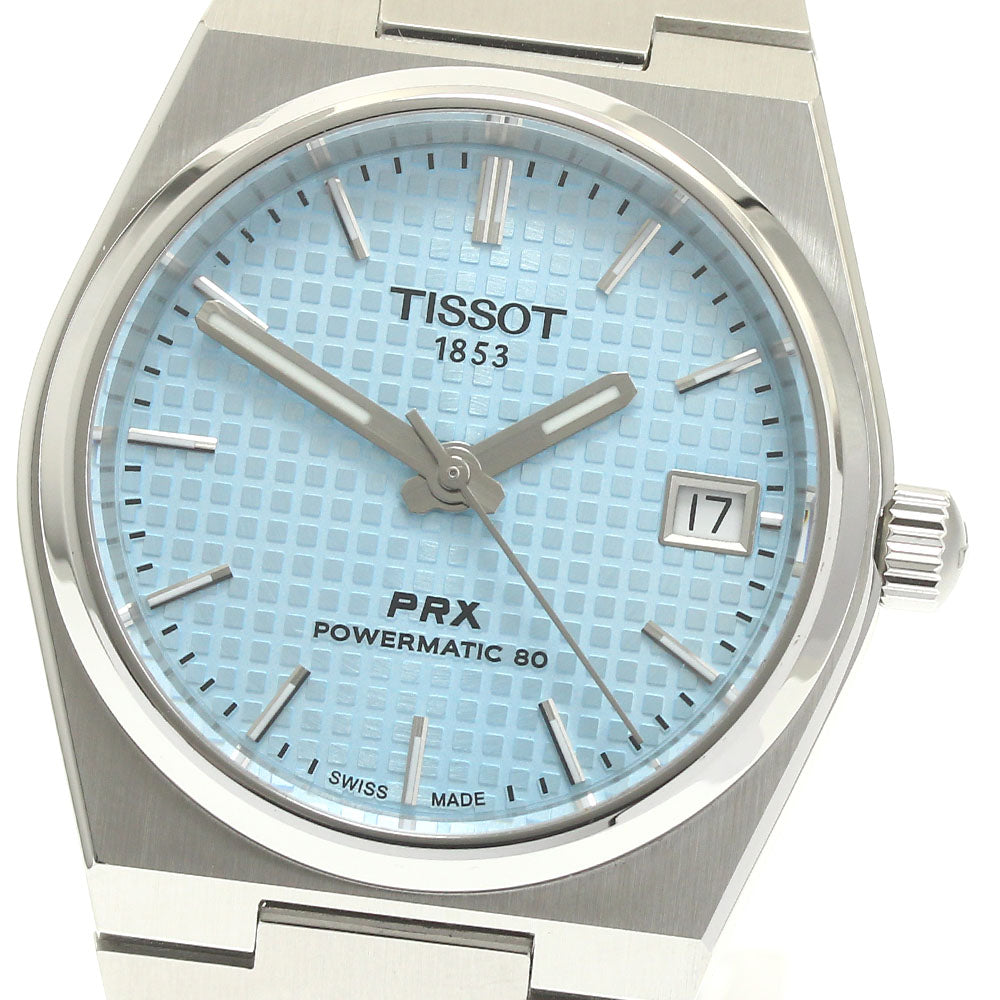 TISSOT PRX Powermatic 80 T137207 Date Ice blue Dial Automatic Men's Watch_880428