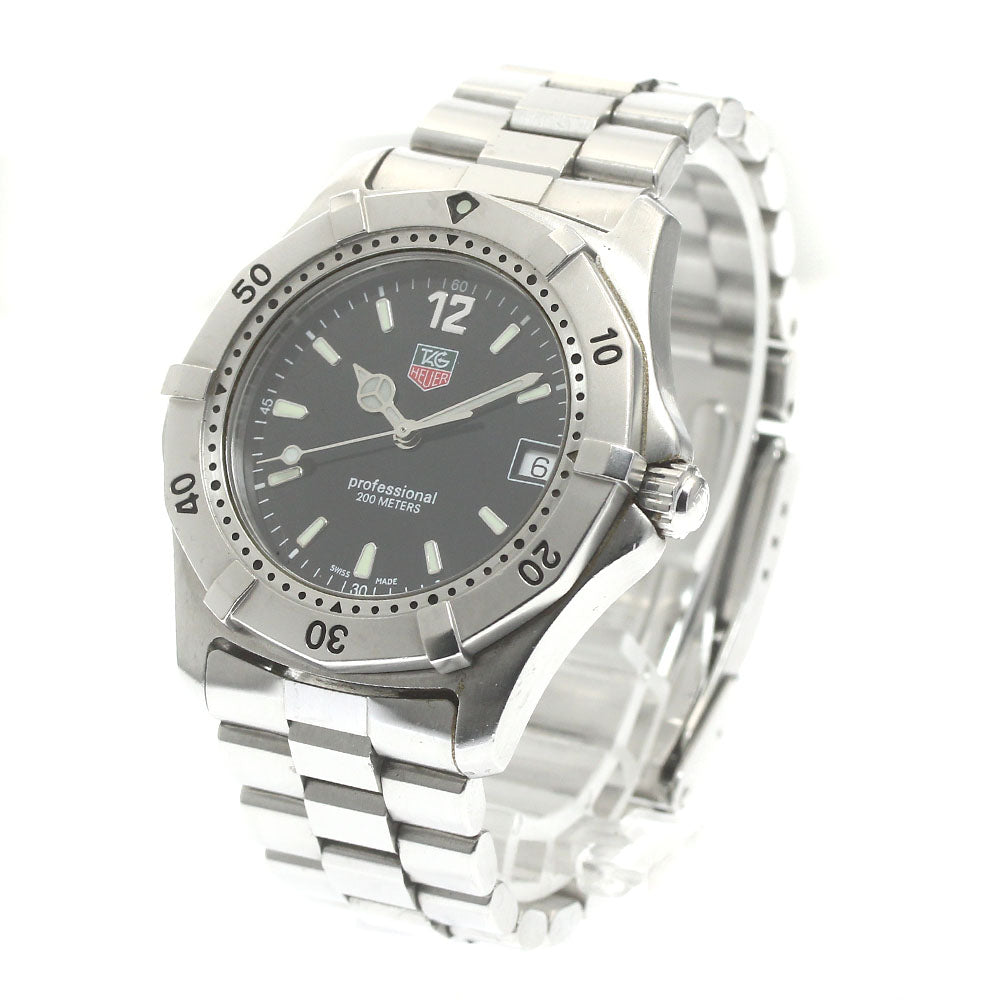 TAG HEUER Professional 200 m WK1110-1 Date Black Dial Quartz Men's Watch_880434