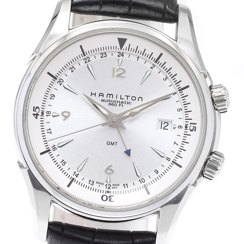 HAMILTON Jazzmaster Traveler H326250 GMT Silver Dial Automatic Men's Watch_880448