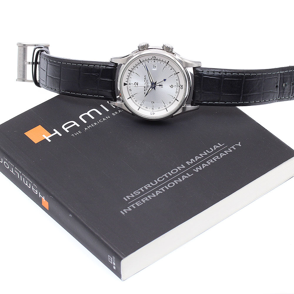 HAMILTON Jazzmaster Traveler H326250 GMT Silver Dial Automatic Men's Watch_880448
