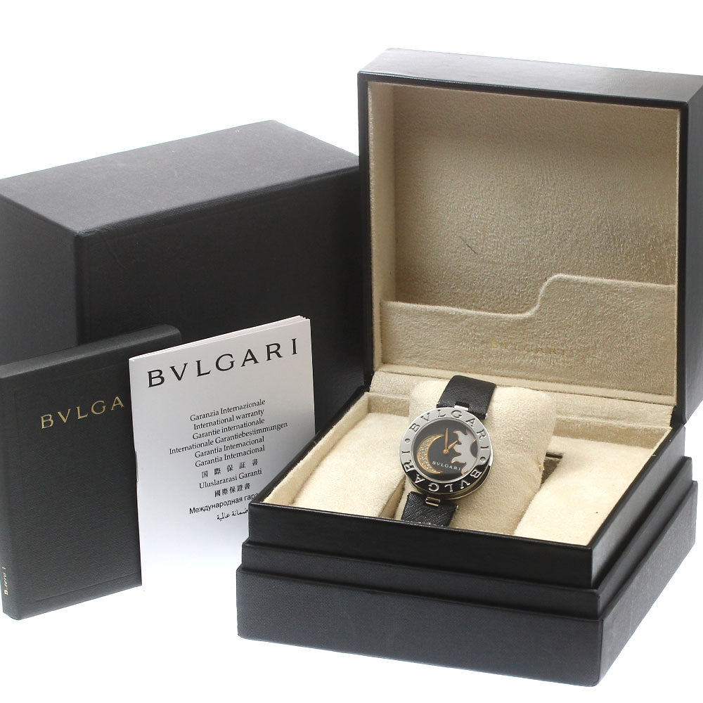 BVLGARI B-zero1 BZ35S Sun & Moon Diamond Black Dial Quartz Ladies Watch_880453