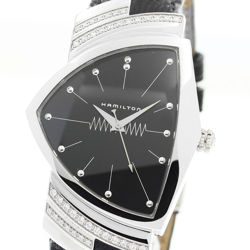 HAMILTON Ventura H244610 Rug diamond black Dial Quartz Men's Watch_880479