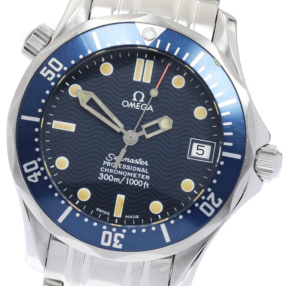 OMEGA Seamaster300 2551.80 Date Navy Dial Automatic Boy's Watch_880493