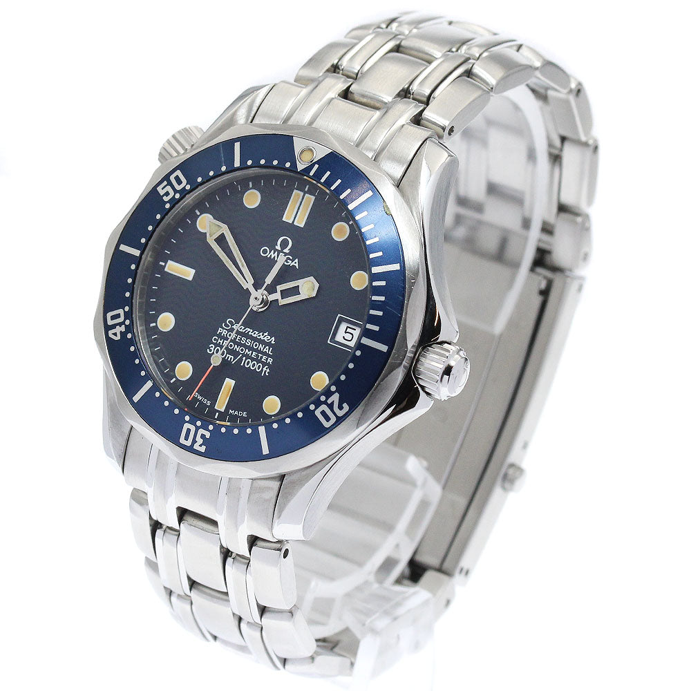OMEGA Seamaster300 2551.80 Date Navy Dial Automatic Boy's Watch_880493