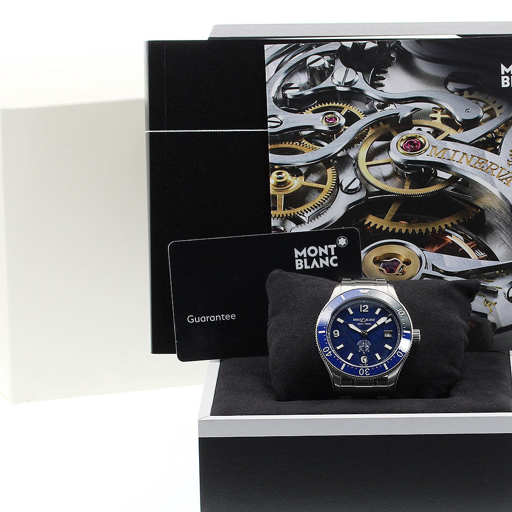 MONTBLANC 1858 Ice Sea Automatic MB129370 Date blue Dial Automatic Men's_880498