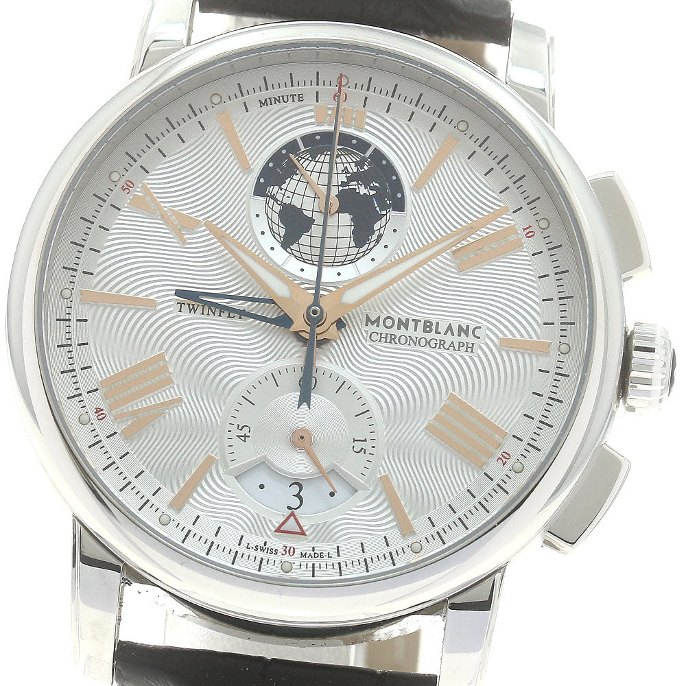 MONTBLANC 4810 Twin Fly 114859 Chronograph Limited to 1,110 pieces worldwide Silver Dial Automatic Men's Watch_880503