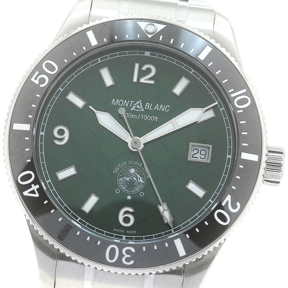 MONTBLANC 1858 Ice Sea MB130810 Date Green Dial Automatic Men's Watch_880518