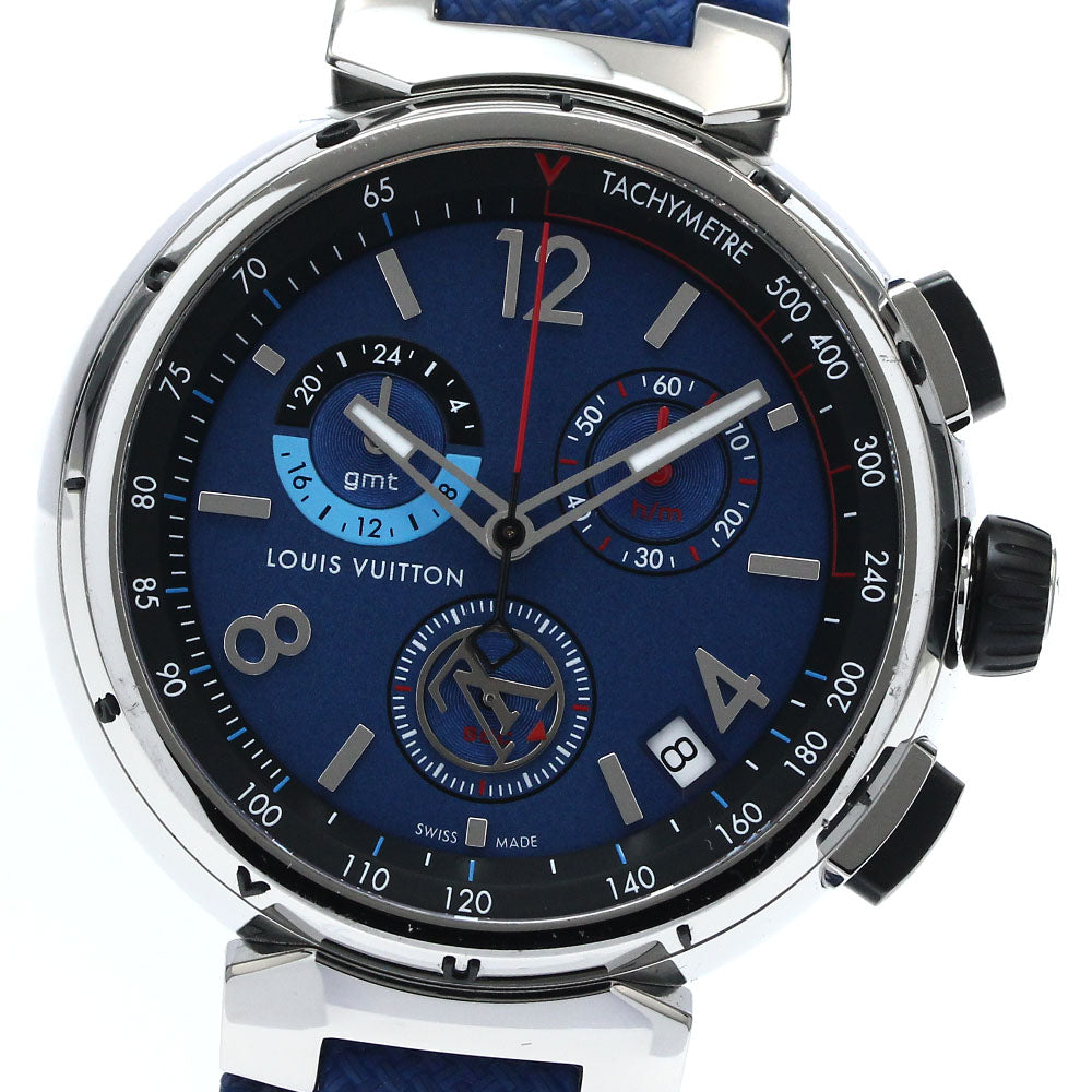 LOUIS VUITTON tambour outdoor QA153 Chronograph GMT Quartz Men's Watch_880519