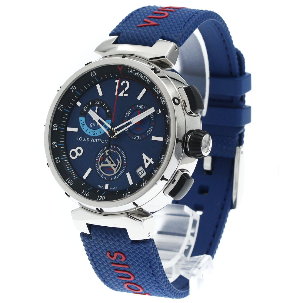 LOUIS VUITTON tambour outdoor QA153 Chronograph GMT Quartz Men's Watch_880519