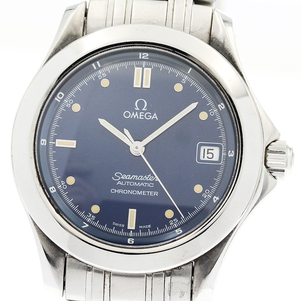 OMEGA Seamaster120 2501.80 Date Navy Dial Automatic Men's Watch_880526