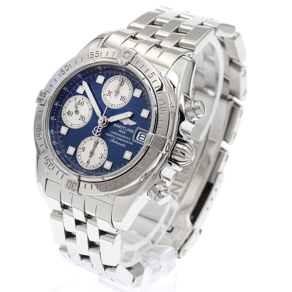 BREITLING Chrono cockpit A13357 Chronograph Navy Dial Automatic Men's _880529