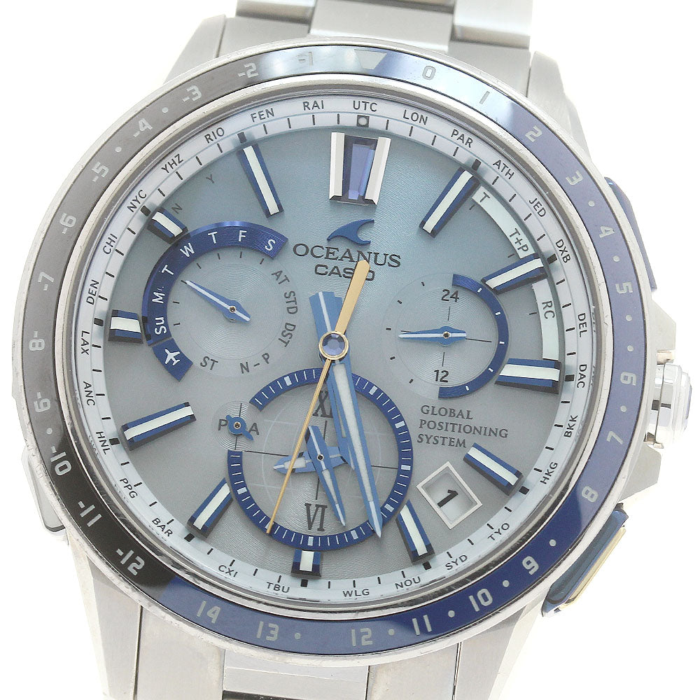CASIO Oceanus OCW-G1100C-7AJF GPS hybrid Solar Powered Radio Men's Watch_880541